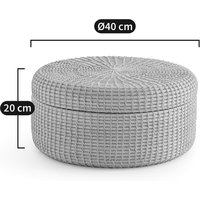 Ysée 40cm Diameter Rattan Storage Box