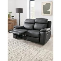 Very Home Edison 2 Seater Luxury Faux Leather Manual Recliner Sofa