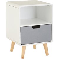 Freddy 1-Drawer Bedside Table with Shelf