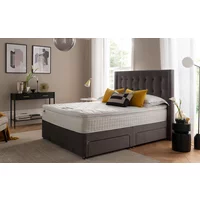 Silentnight Bloomsbury Charcoal Velvet Bed Frame, King Size, 4 Drawers