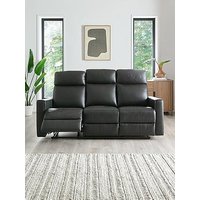 Very Home Luna Leather 3 Seater Manual Reclining Sofa