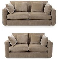 Very Home Monte Carlo 3 + 2 Seater Fabric Sofa Set (Buy &Amp; Save!) - Made To Order In The Uk