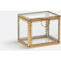 Stélia Square Box in Glass and Brass