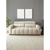 Very Home Cannes Italian Leather 3 Seater Sofa
