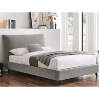 Limelight Luna Pillow Bed King Size Grey Fabric Bed